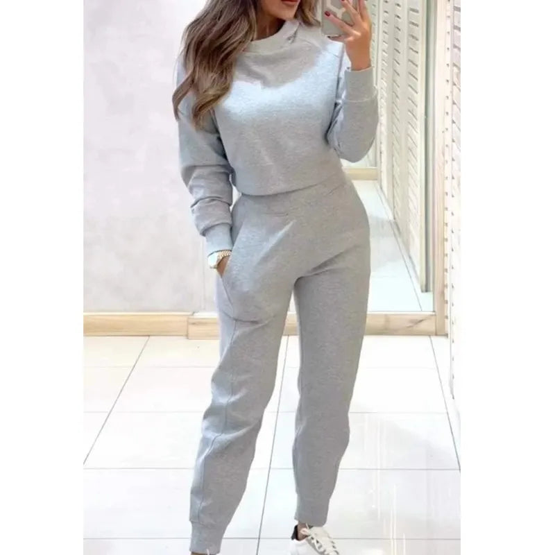 Winter Cropped Sweatshirt Set®