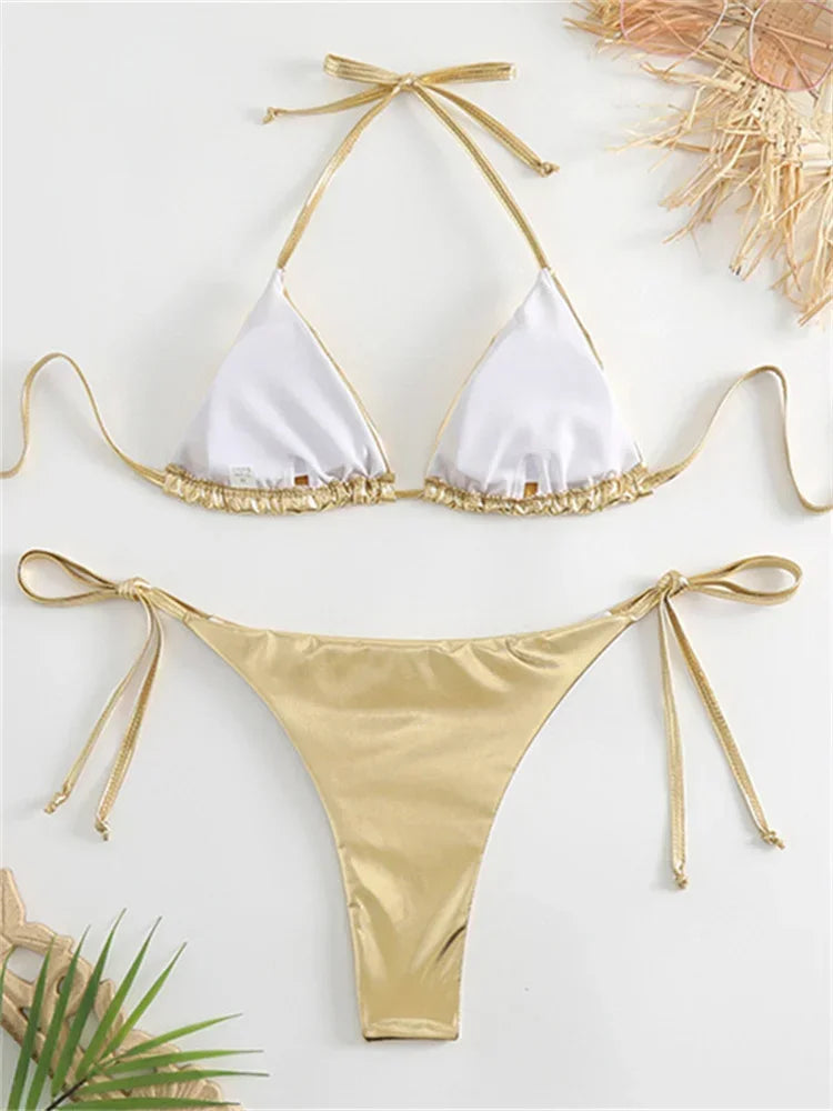 Bronze Gold Push-Up Bikini®