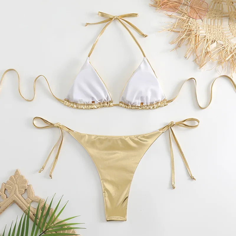 Bronze Gold Push-Up Bikini®